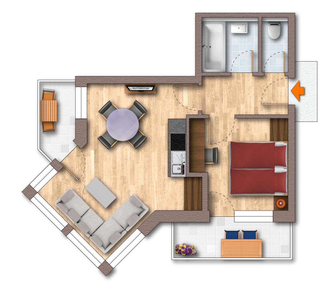 Hotel-Appartement Ferienhof 盖洛斯 外观 照片